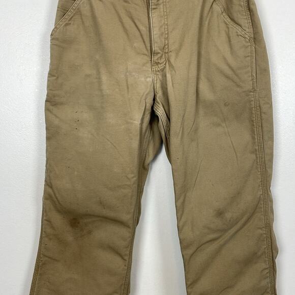 Carhartt Relaxed Fit Mens 32x30 distroyed Stained Casual Work Pants - Picture 3 of 12